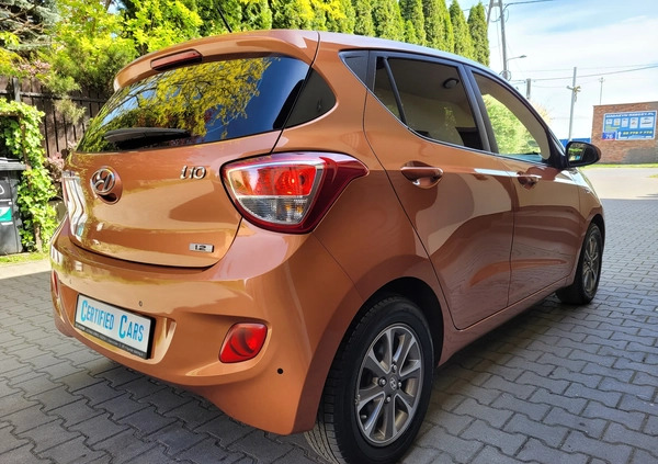 Hyundai i10 cena 34900 przebieg: 75380, rok produkcji 2015 z Warszawa małe 529